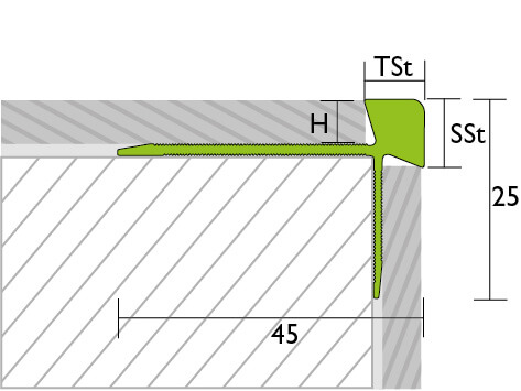 Treppenkantenprofil LVT, PROSTEP 