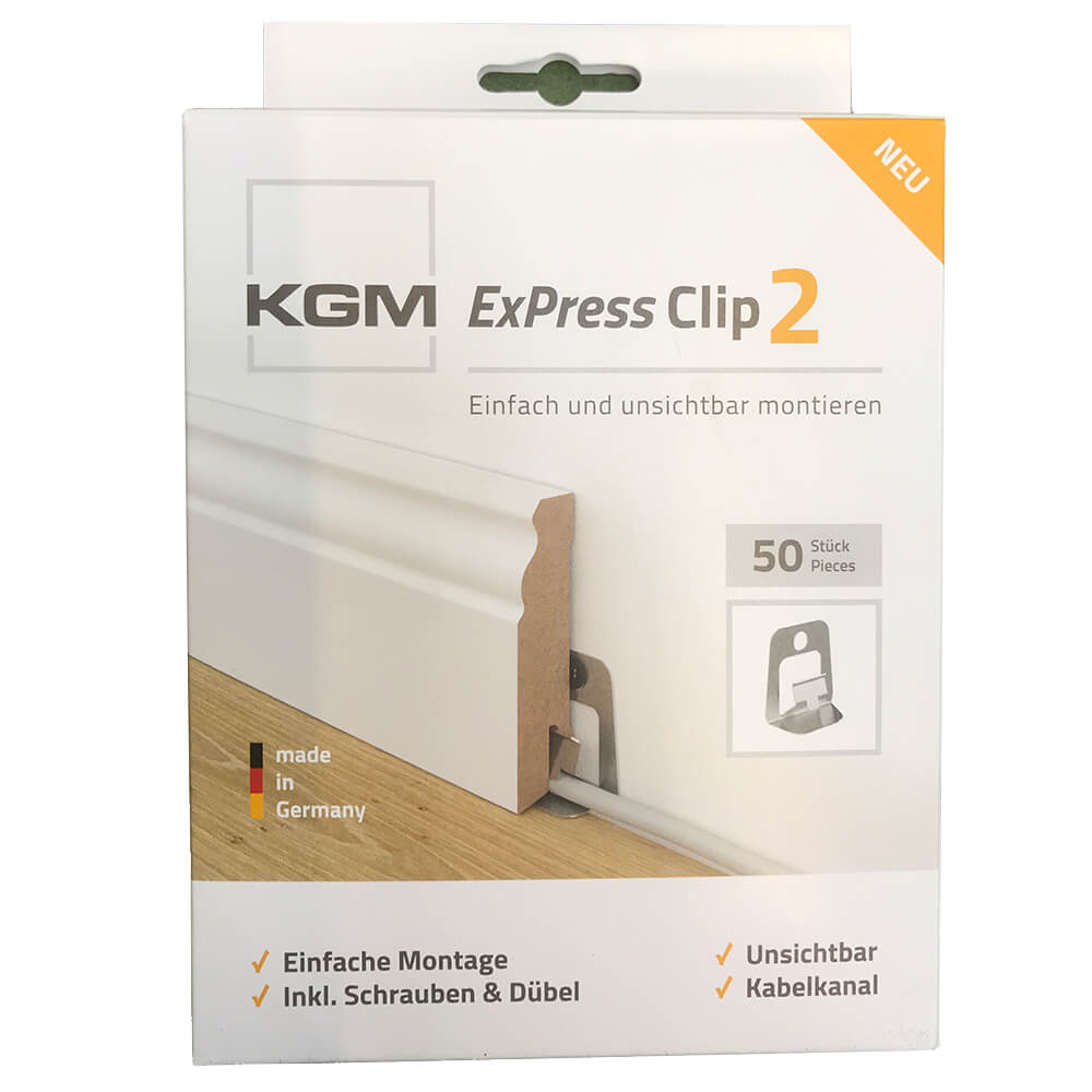 KGM Sockelleisten Clips ExPress 2