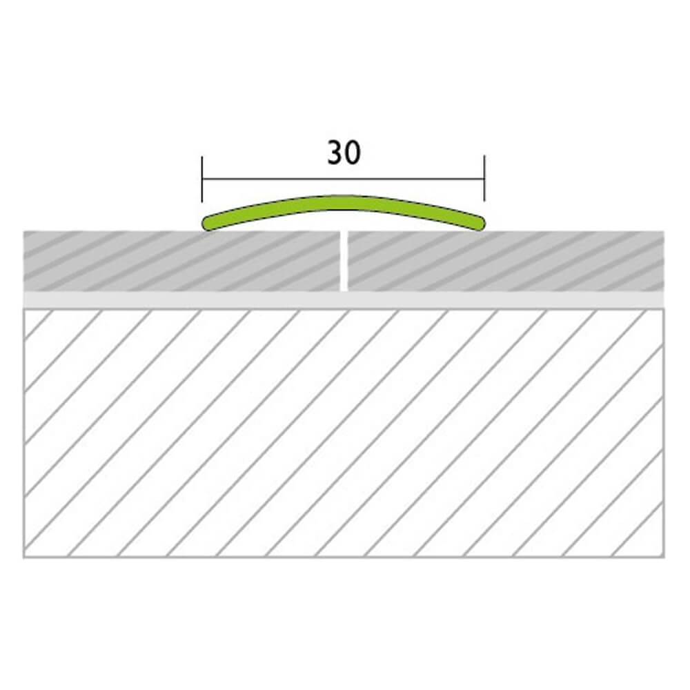 Übergangsprofil gelocht 30 mm, PROTRANS 