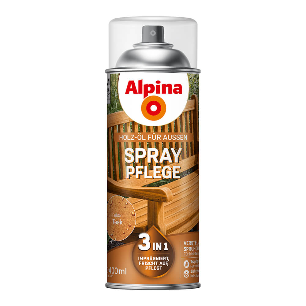 Holzöl sprühen, Teak, Alpina