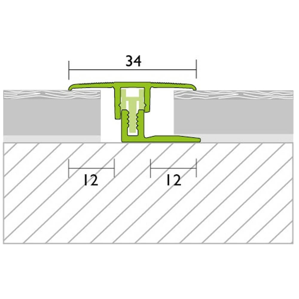 Übergangsprofil 34 mm, PROCOVER 